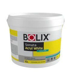 Белая акриловая краска BOLIX Sonata AcrylWhite 10л