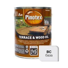 Олія для обробки дерева Pinotex Terrace & Wood Oil атмосферостійка, безбарвна, BC, 3 л
